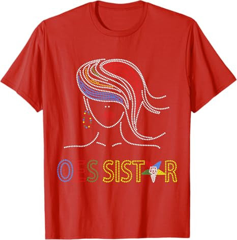 OES Sisters Dot Print Beautiful Order of the Eastern Star T-Shirt - FUKAMASONIC