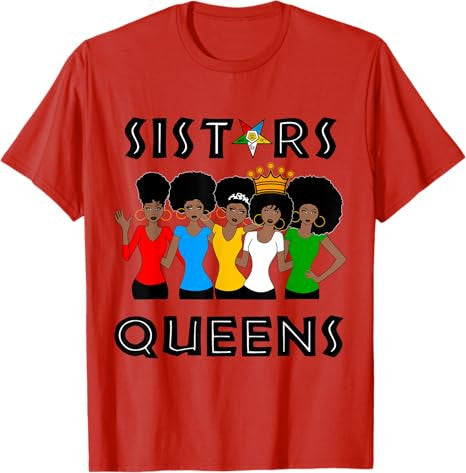 OES Sisters Queen Beautiful Crown Order of the Eastern Star T-Shirt - FUKAMASONIC