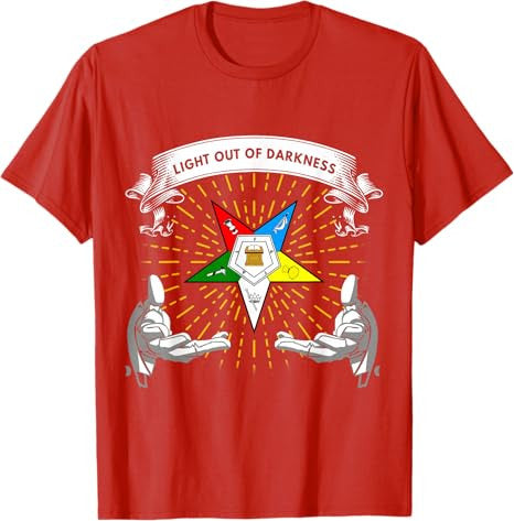 OES Light Out Of Darkness Sis Bro Order of the Eastern Star T-Shirt - FUKAMASONIC