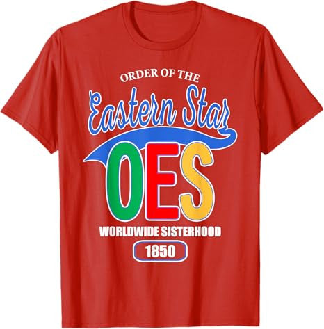 OES Worldwide Sisterhood 1850 Order of the Eastern Star T-Shirt - FUKAMASONIC