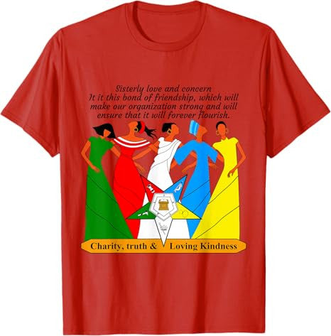 OES Sisterly Love & Concern Charity Truth & Loving Kindness T-Shirt - FUKAMASONIC