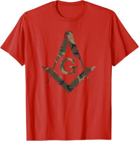 Masonic Camo Square and Compass - Freemason T-Shirt T-Shirt - FUKAMASONIC