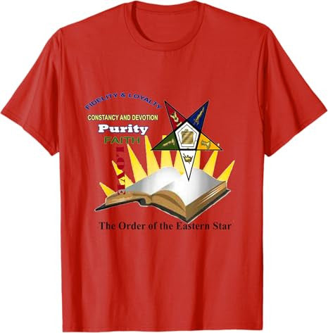 Order Of The Eastern Star Fidelity and Loyalty T Shirt - FUKAMASONIC