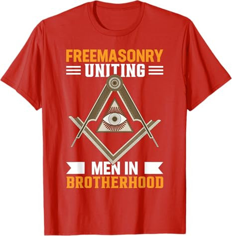 Freemasonry Uniting Men In Brotherhood I Freemason T-Shirt - FUKAMASONIC