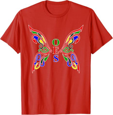 OES Butterfly Order of the Eastern Star Mother's Christmas T-Shirt - FUKAMASONIC