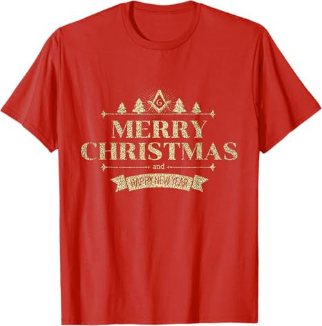 Freemason Merry Christmas And Happy New Year Brother Masonic T-Shirt - FUKAMASONIC