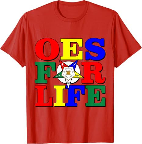 OES For Life OES Star Sisters Eastern Star Parents' Day T-Shirt - FUKAMASONIC