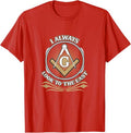 Mens Masonic I Always Look to the East Mason Freemasonry Lodge T-Shirt - FUKAMASONIC