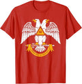32nd Degree Masonic Scottish Rite Wings Down Father's Day T-Shirt - FUKAMASONIC