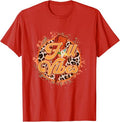 OES Fall Vibes Retro Leopard of the Eastern Star Halloween T-Shirt - FUKAMASONIC
