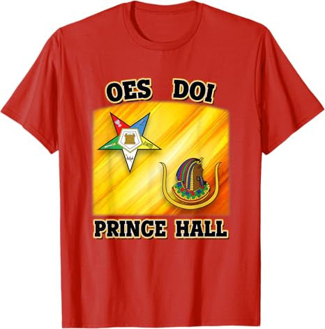 OES DOI Order Eastern Star Daughters of Isis Prince Hall PHA T-Shirt - FUKAMASONIC