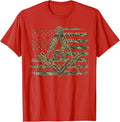 American Camo Flag Mason Masonic Camo Freemason T-Shirt - FUKAMASONIC