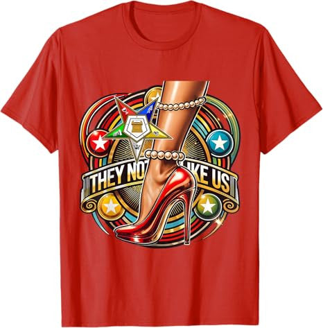 They Ain't Us OES Pearl High Heels Platform Red Sisters T-Shirt - FUKAMASONIC