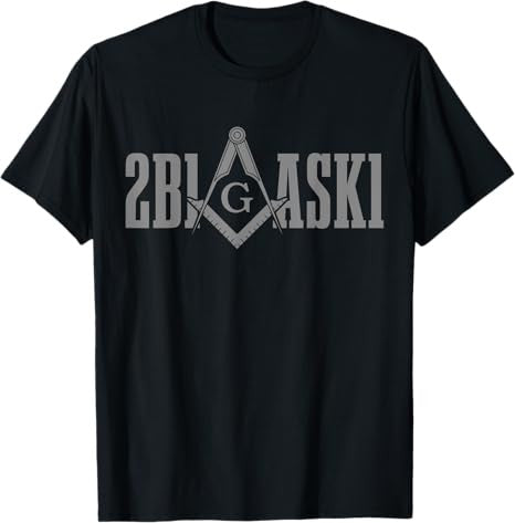 2B1ASK1 Mason Freemason Masonic Square & Compass T-Shirt