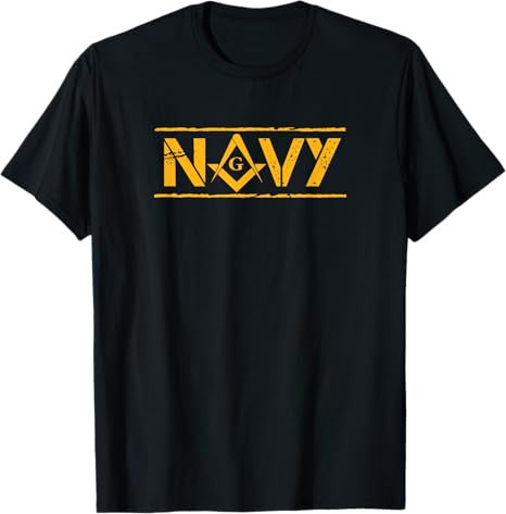 Navy Mason T-Shirt Freemason T-Shirt