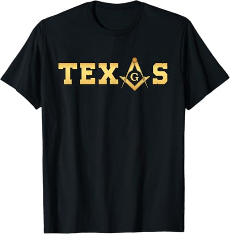 Texas - Masonic Square and Compass - Freemason T-Shirt