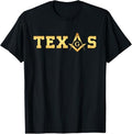 Texas - Masonic Square and Compass - Freemason T-Shirt