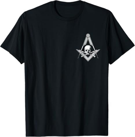 Master Mason Skull Square and Compass, Freemason T-Shirt T-Shirt