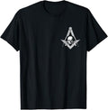 Master Mason Skull Square and Compass, Freemason T-Shirt T-Shirt