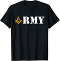 Army Masons Armed Forces Flag Day Masonic Father's Day T-Shirt