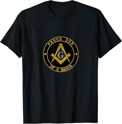 Proud son of a Mason - Freemason symbol Lewis PHA Masonic T-Shirt