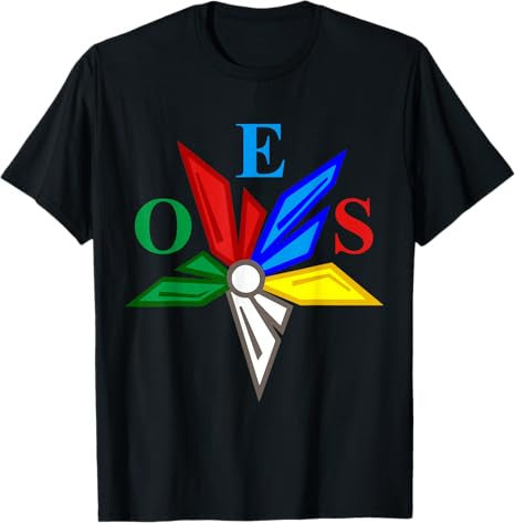 OES Star Color Emblem of The Eastern Star Thanksgiving Gift T-Shirt