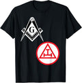 Mason Royal Arch Split T Shirt Masonic York Rite Tee Black T-Shirt