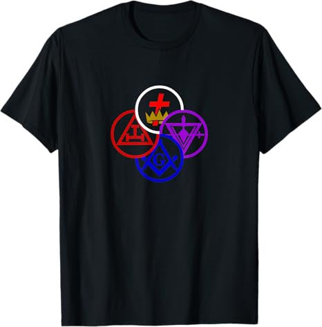 Masonic York rite degrees symbol Freemason lodge Freemasonry T-Shirt