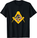 Masonic USA Flag Square and Compass American 4th of July T-Shirt