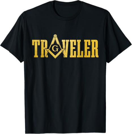 Masonic Masonic Square and Compass Travel T-Shirt