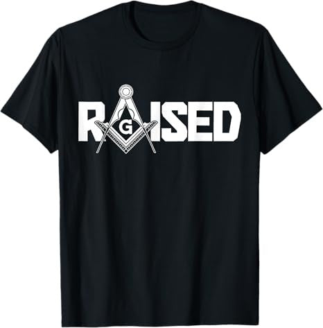 Mason Raised Square & Compass Freemason Masonic T-Shirt