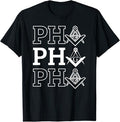 PHA Prince Hall Affiliated Masonic Square & Compass Freemason T-Shirt
