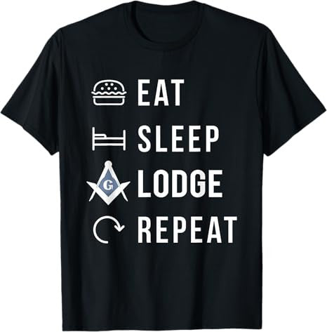Eat Sleep Lodge Repeat T-Shirt