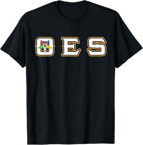 OES Words Star Order of Eastern Star Thanksgiving Christmas T-Shirt