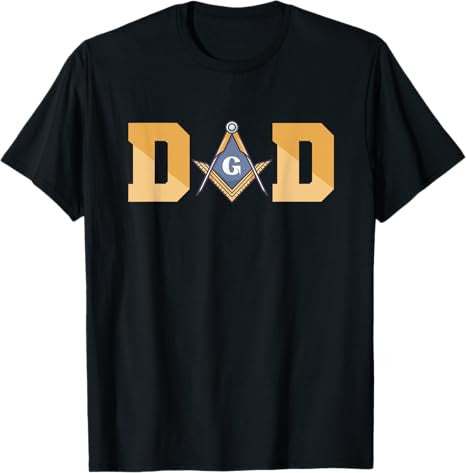 DAD Masonic Sign Father's Day Gift Freemasonry T-Shirt