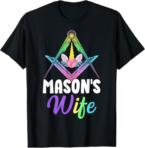 Mason's Wife Freemason Masonic Master Freemasonry T-Shirt