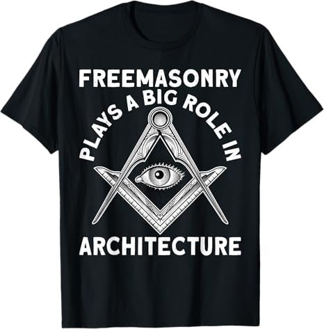 Freemasonry Architecture Square And Compasses T-Shirt