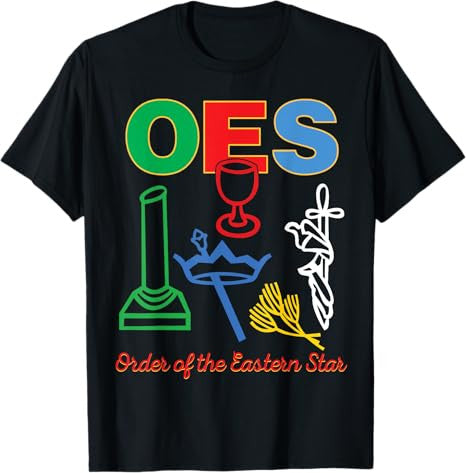 OES five Emblems Order of the Eastern Star Parents' Day Gift T-Shirt