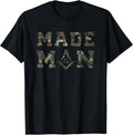 Made Man - Masonic Veteran Camo Design - Freemason T-Shirt T-Shirt
