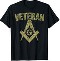 Mason Masonic Camo Freemason Veteran T-Shirt