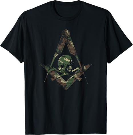 Masonic Square Compass Master Mason Camo - Freemason T-Shirt T-Shirt
