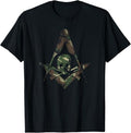 Masonic Square Compass Master Mason Camo - Freemason T-Shirt T-Shirt
