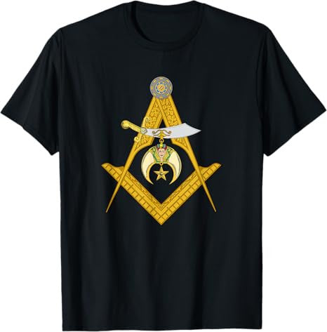 Masonic Square and Compasses Shriners Dad Father's Day T-Shirt