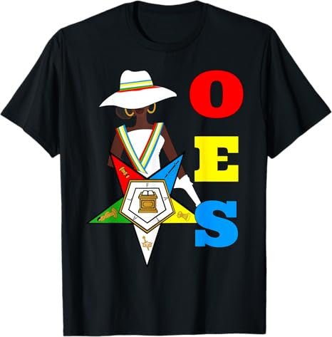 OES Sister Hats & Ribbon the Eastern Star Equality Day T-Shirt