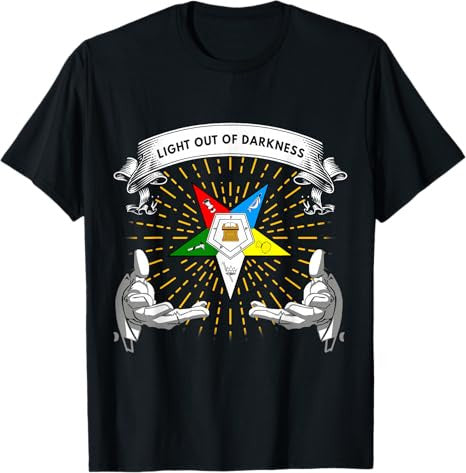 OES Light Out Of Darkness Sis Bro Order of the Eastern Star T-Shirt
