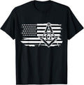 Mason Square & Compass Masonic US Flag Freemason T-Shirt