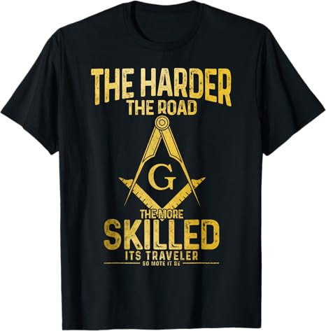 Mason Traveler Square Masonic Compass T-Shirt