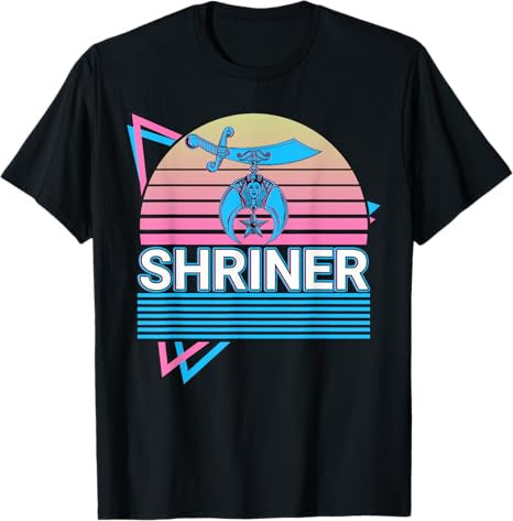 Shriner Retro Freemason Masonic Mystic Shrine T-Shirt