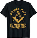 Masonic PHA Prince Hall Affiliated Square Compass Freemason T-Shirt