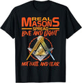 Freemason Real Masons Love and Light Masonic T-Shirt
